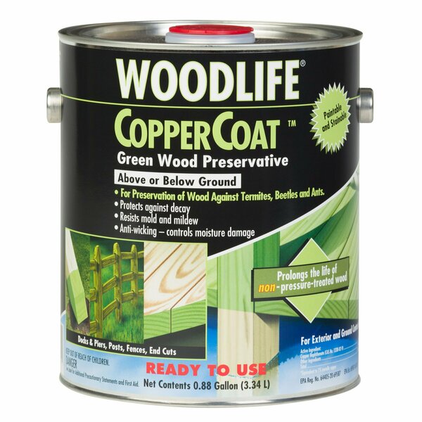 Wolman Coppercoat Green Wood Preservative Satin 1 Gallon 1901A